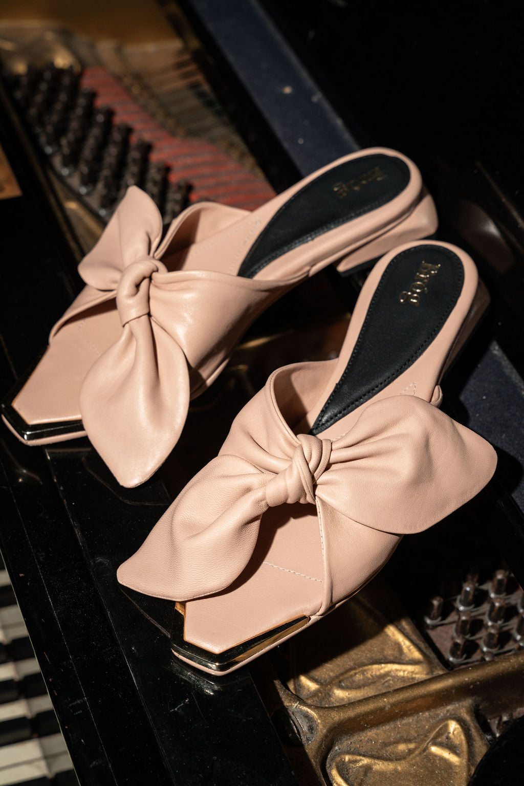 Fiona Mule in Dusky Pink