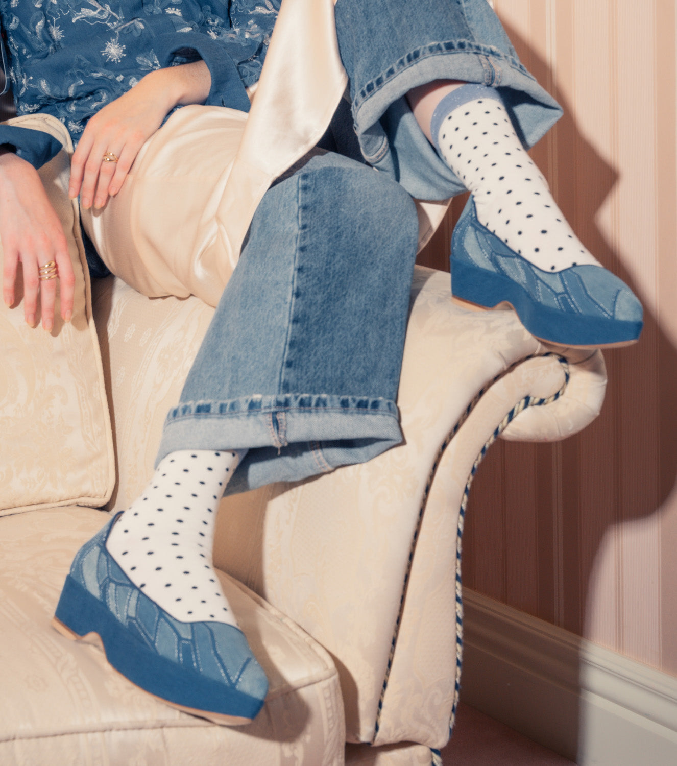 Shauna - Pump - Light Denim