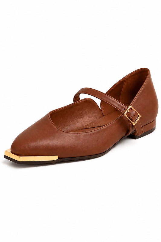 Gretta Ballet Flat - Toffee Pre-Order