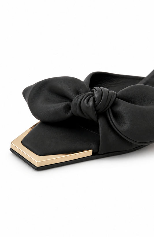 Fiona Mule in Jet Black