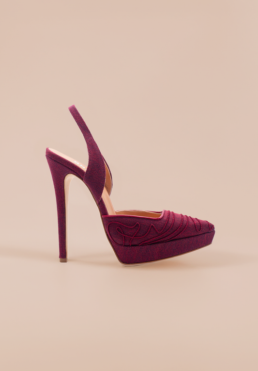 Emer - Slingback - Denim Rouge
