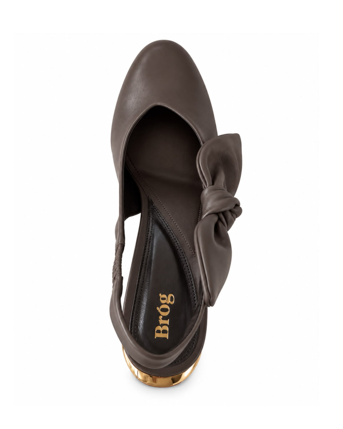 Una Slingback Pump Column Heel Cocoa Brown