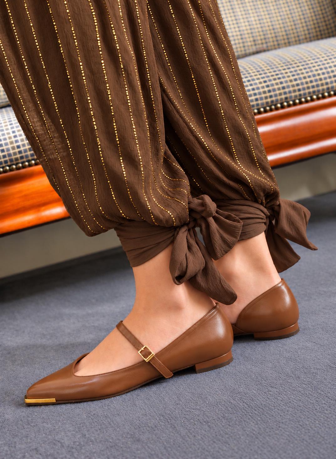 Gretta Ballet Flat - Toffee Pre-Order